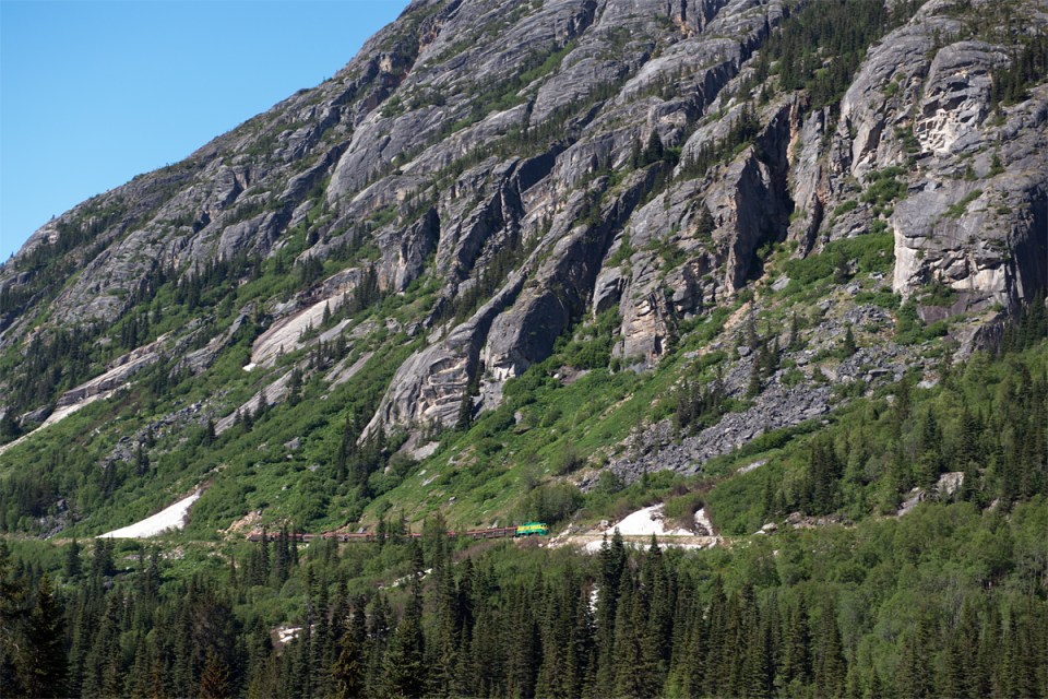 Skagway following train