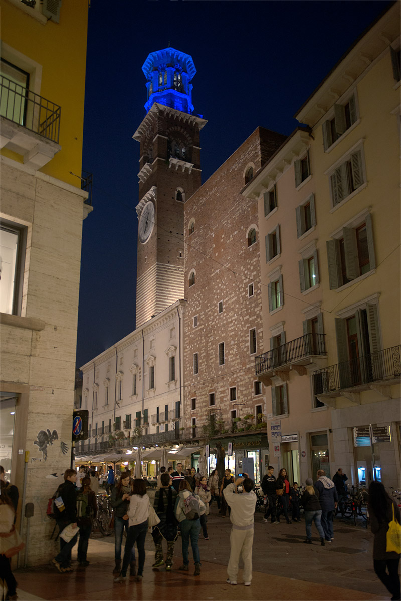 Verona night tower